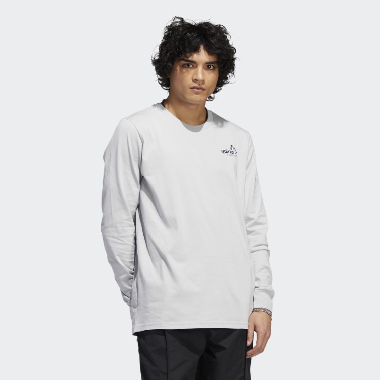 Mettz The Steps T-shirt Manches Longues Adidas Gris
