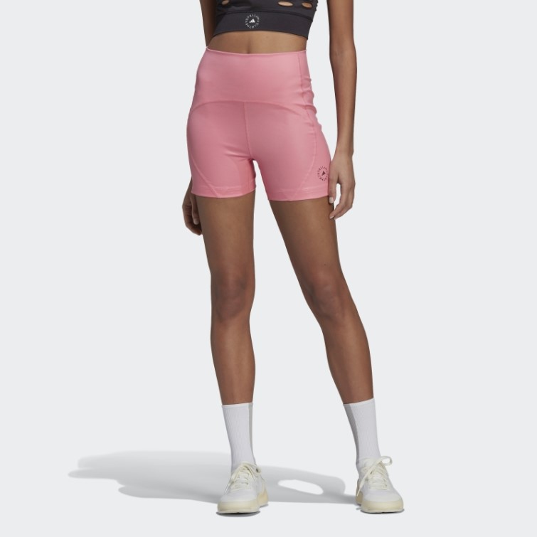 Adidas By Stella Mccartney Collant Court De Yoga Truestrength Rose Vif