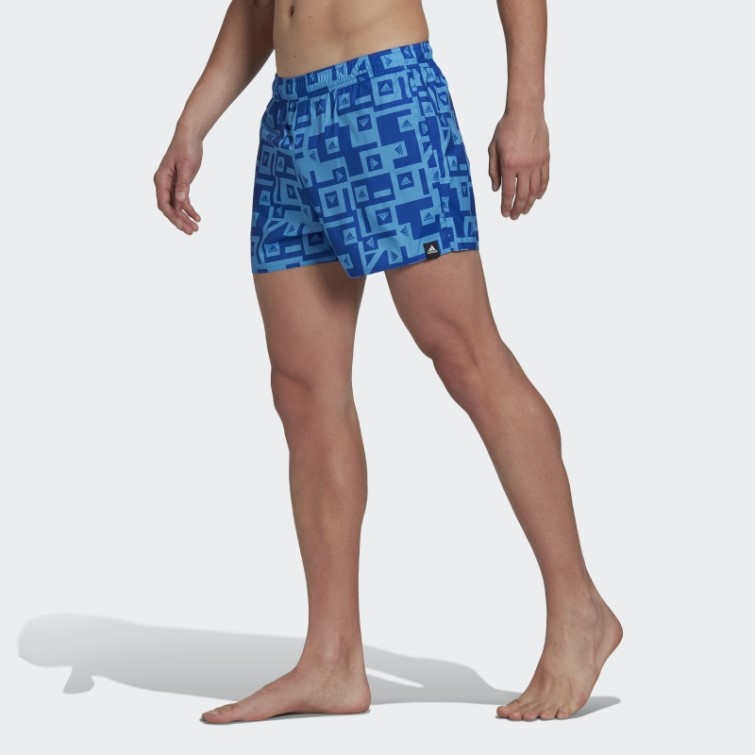 Short De Bain Graphique Adidas Bleu Roi