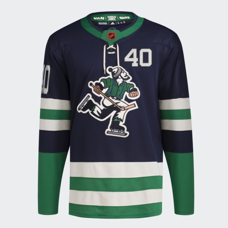 Maillot 09 Ccm-sld Canucks Pettersson Authentique Reverse Retro Wordmark Adidas Bleu Marine