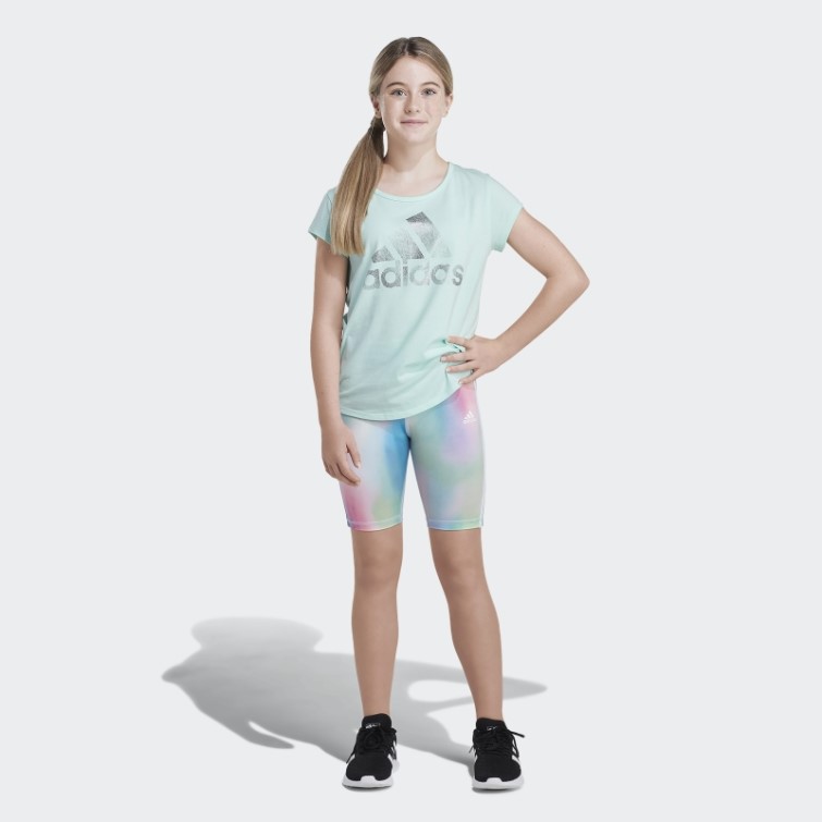 Short Cycliste Imprimé Adidas Mint Rush 22