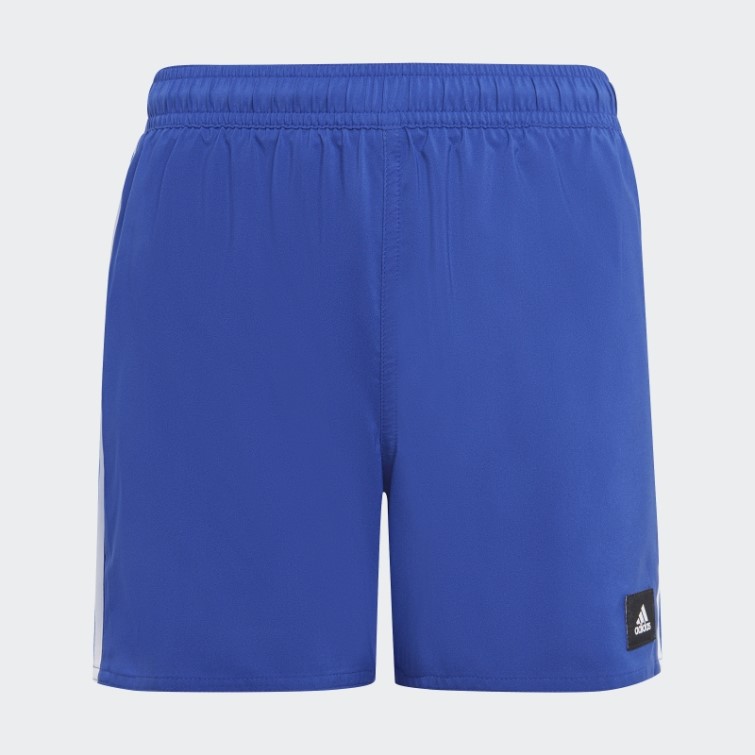 Adidas Short De Bain 3 Bandes Blanc