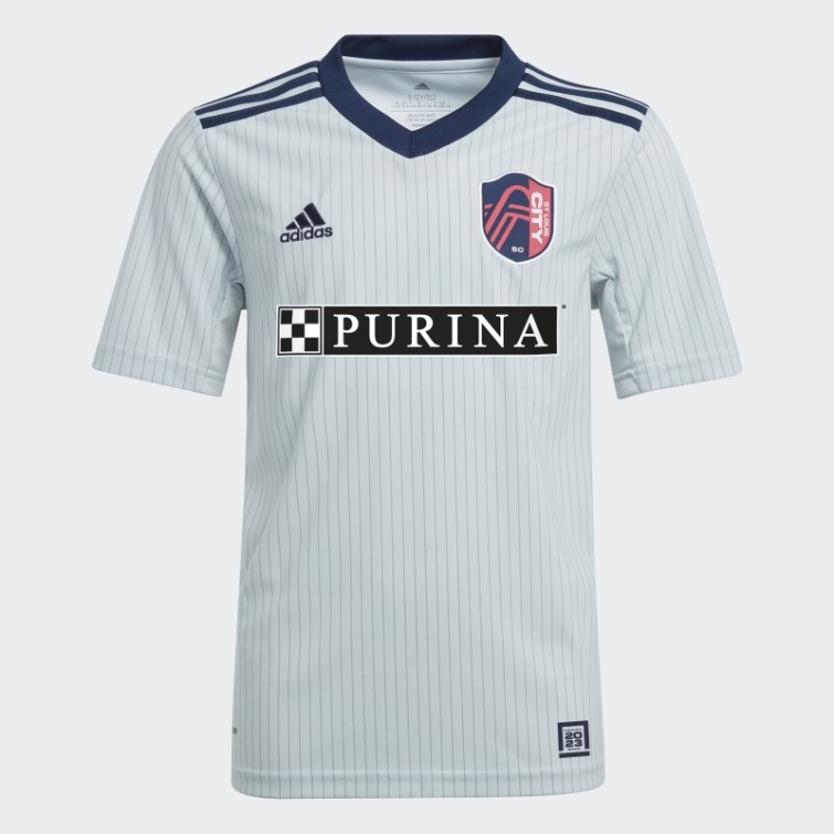 St. Maillot Louis City Sc 23 Extérieur Adidas Gris