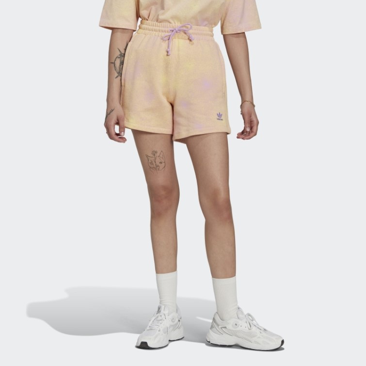 Adidas Short Ample Imprimé Lilas