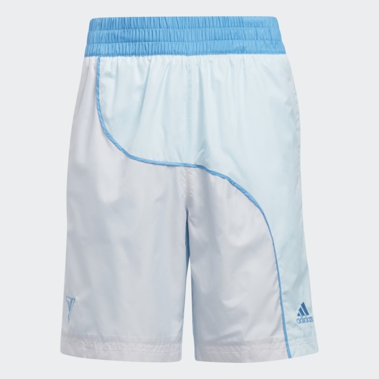 Big Kids Trae Young Short Adidas Bleu