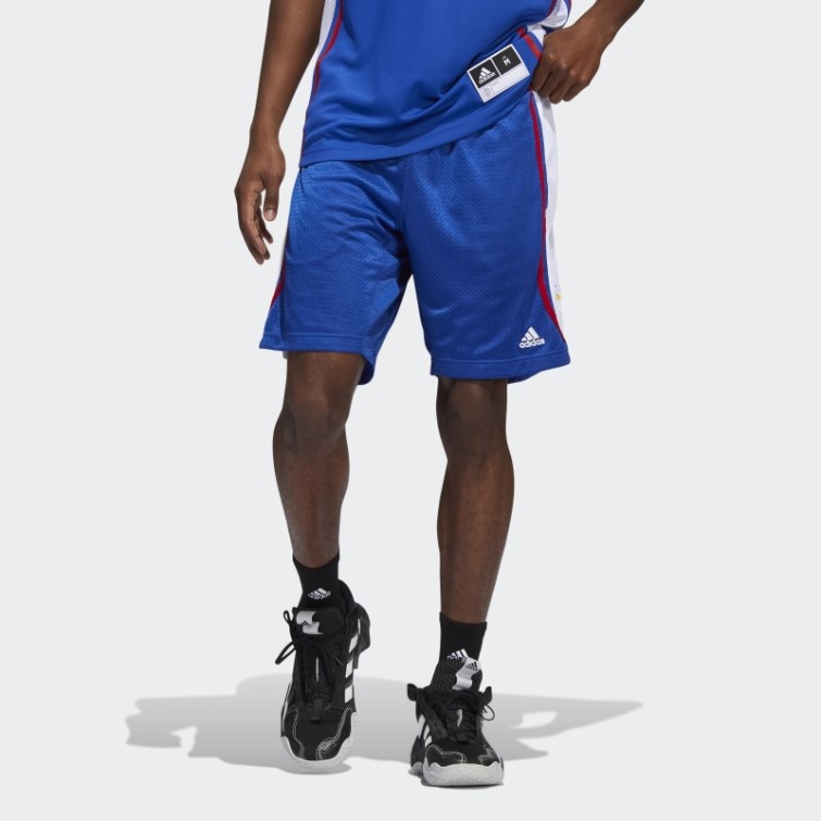 Adidas Short Jayhawks Swingman Bleu Roi