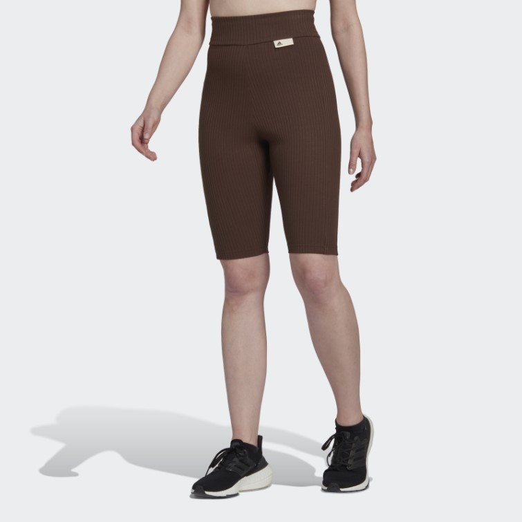 Adidas Studio Lounge Marron Short Côtelé