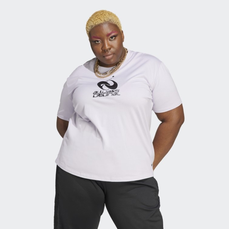 T-shirt Ample Graphique Adidas Silver Dawn Always Original (taille Plus)