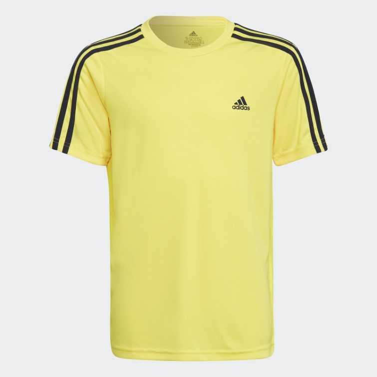Adidas Designed 2 Move 3-stripes T-shirt Jaune