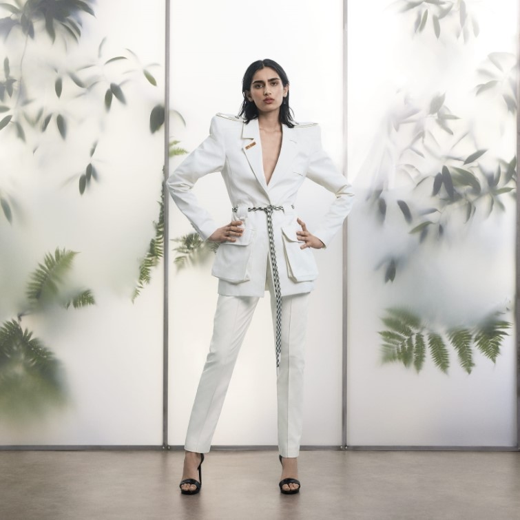 Adidas Pantalon De Costume En Sergé Blanc