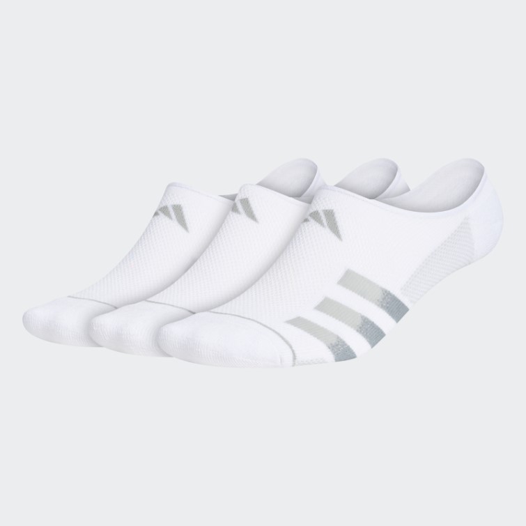 Adidas Superlite Stripe Super-no-show Chaussettes 3 Paires Blanc