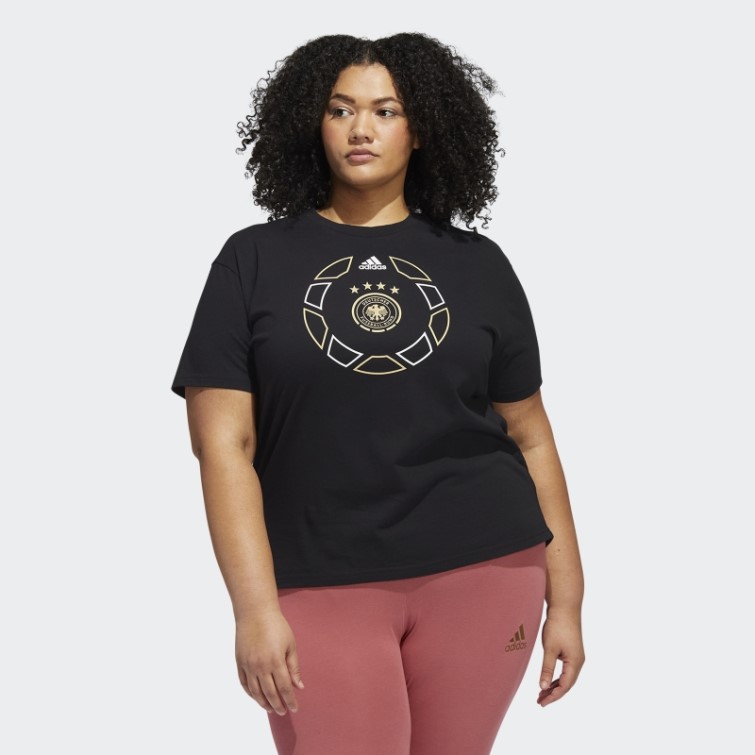 T-shirt Oversize Coupe Du Monde Allemagne Noir (taille Plus) Adidas