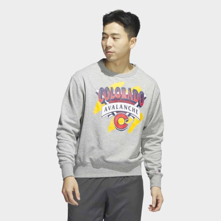 Sweat Ras Du Cou Vintage Avalanche Gris Moyen Adidas