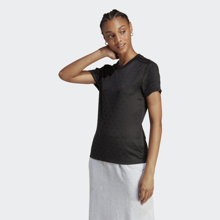 Tee Shirt Adidas Logo Noir